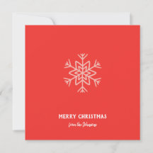 Nom de famille personnalisé Joyeux Noël Flocon de 