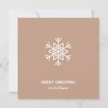 Nom de famille personnalisé Joyeux Noël Flocon de
