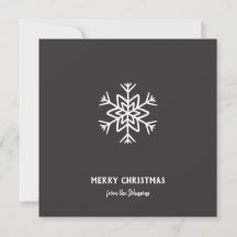 Nom de famille personnalisé Joyeux Noël Flocon de