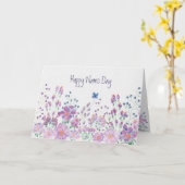 Carte Nom de la Fête des Prénoms Floral (Fleur jaune)