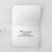 Carte Nom de l'équipe personnalisée Anniversaire Grand G (Intérieur)