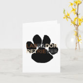 Carte nom de patte LR (Fleur jaune)