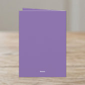 Carte nom de pêche violette pour 21 ans