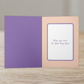Carte nom de pêche violette pour 21 ans