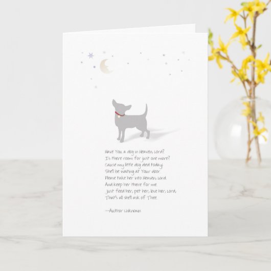 Carte Nom de Sympathie-Femelle-Insertion d'animal (Fleur jaune)