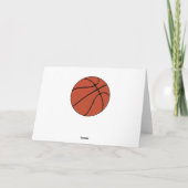 Carte Nom d'équipe de basket/partie faits sur commande (Dos)