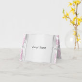 Carte Nom du client (Fleur jaune)