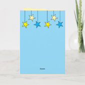 Carte Nom du frère spécial bleu anniversaire (Dos)