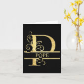 Carte Nom du pape _1 (Fleur jaune)