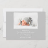 Carte Nom du script Photo Baby Birth Annonces (Dos)