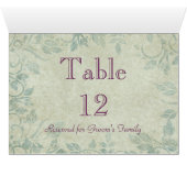 Carte Nom du siège de table (Intérieur Horizontal (Bas))