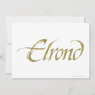 Carte Nom ELROND™ Texté