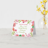 Carte Nom et année faits sur commande (Fleur jaune)