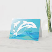 Carte Nom fait sur commande, âge 6, anniversaire de (Devant)