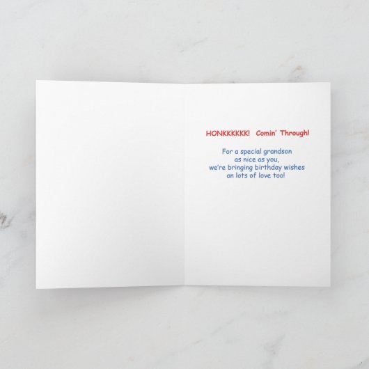 Carte Nom fait sur commande, âge fait sur commande de (Intérieur)