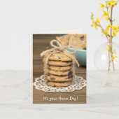 Carte Nom Jour Chip Cookies (Fleur jaune)