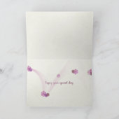 Carte Nom Jour tapisserie rose cadrage abstrait (Intérieur)