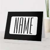 Carte Nom moderne ou nom de marque modifiable pour l'ent (Devant)