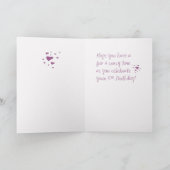 Carte Nom personnalisable 10e Anniversaire Crazy Socks C (Intérieur)