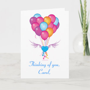 Carte Nom Personnalisable Obtenez bien avec les coeurs e