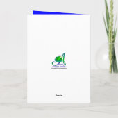 Carte Nom personnalisé 4e anniversaire étoiles (Dos)