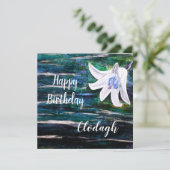 Carte Nom personnalisé Anniversaire (Debout devant)