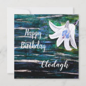 Carte Nom personnalisé Anniversaire (Devant)