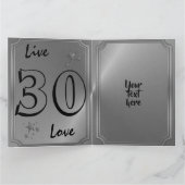 Carte Nom personnalisé Anniversaire Mots Joyeux Annivers (Intérieur)