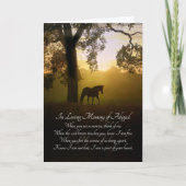 Carte Nom personnalisé de la sympathie du cheval avec po (Devant)