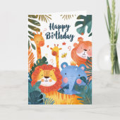 Carte Nom personnalisé de l'âge de la photo | Illustrati (Devant)