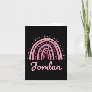 Carte Nom Personnalisé Drôle Femmes Rose Arc-en-ciel Jor