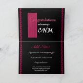 Carte NOM PERSONNALISÉ Félicitations - CNM (Intérieur)