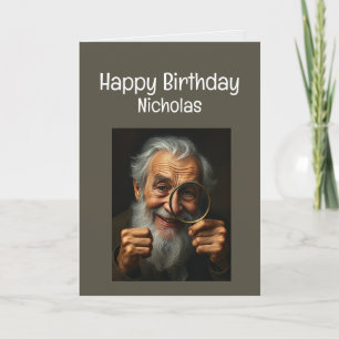 Carte Nom personnalisé Funny Anniversaire Pas besoin de