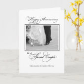 Carte Nom personnalisé Mariage Anniversaire Félicitation (Fleur jaune)