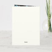 Carte Nom personnalisé Photo Âge | Illustration de monst (Dos)