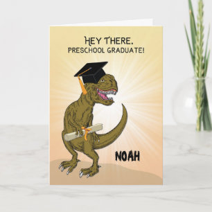 Carte Nom personnalisé Préscolaire Diplôme pré-K T-Rex