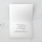 Carte Nom personnalisé RCIA Cross Crocus Félicitations (Intérieur)