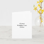 Carte (Nom)Vaches Mariages(Date) (Fleur jaune)