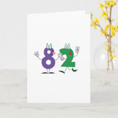 Carte Nombre heureux 82 (Fleur jaune)