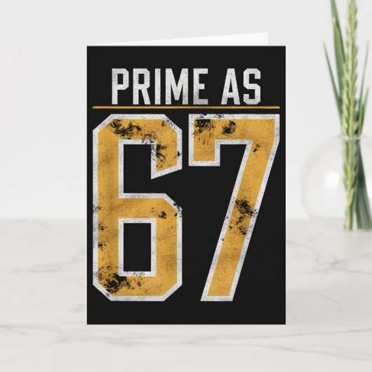 Carte Nombre premier comme 67 (Devant)