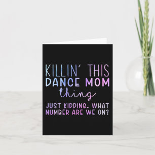 Carte Nombre Sommes-Nous Fun Danser Maman Danser Fête De