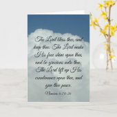 Carte Nombres 6:24-26 (Fleur jaune)