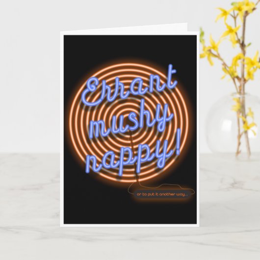 Carte Nombreux anagrammes amusants de Happy Returns (Fleur jaune)