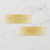 Carte nominative blanche d'obtention du diplôme (Devant / Derrière)