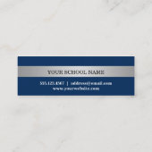 Carte nominative bleue de diplômé d'année de (Dos)