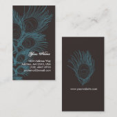 Carte nominative de plume (Devant / Derrière)