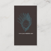 Carte nominative de plume (Dos)