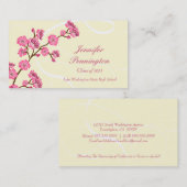 Carte nominative élégante à la mode d'obtention du (Devant / Derrière)