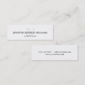 Carte nominative traditionnelle d'obtention du (Devant / Derrière)