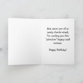 Carte non-anniversaire (Intérieur)